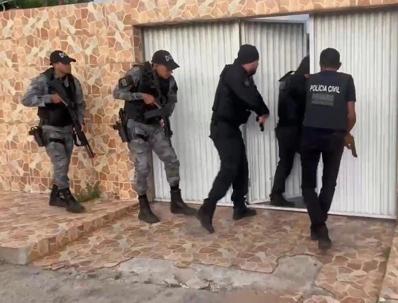 Operação contra o tráfico de drogas em Teresina