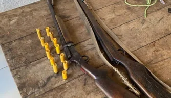 PM prende homem suspeito de violência doméstica posse irregular de armas