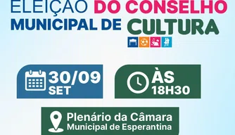 Assembleia do Conselho Municipal de Cultura.