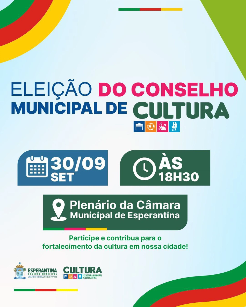 Assembleia do Conselho Municipal de Cultura.
