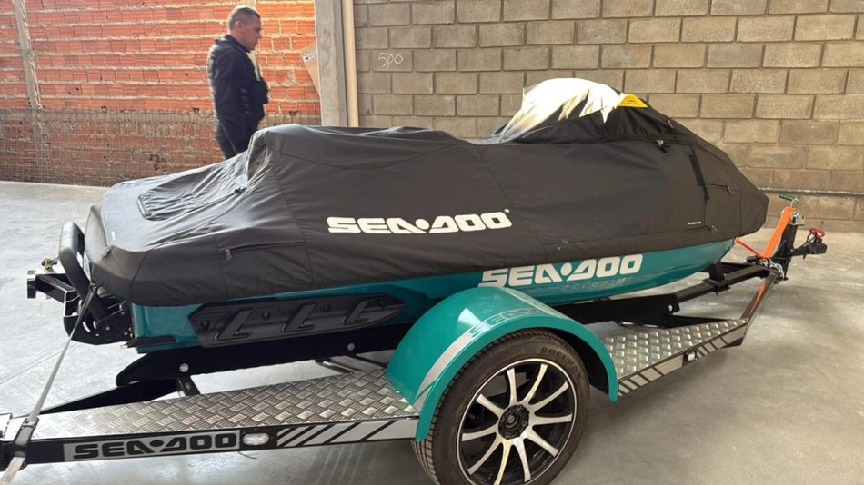 Material apreendido na operação