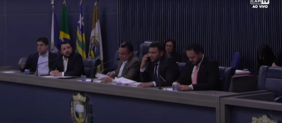 Pessoinha durante oitiva na Câmara de Teresina