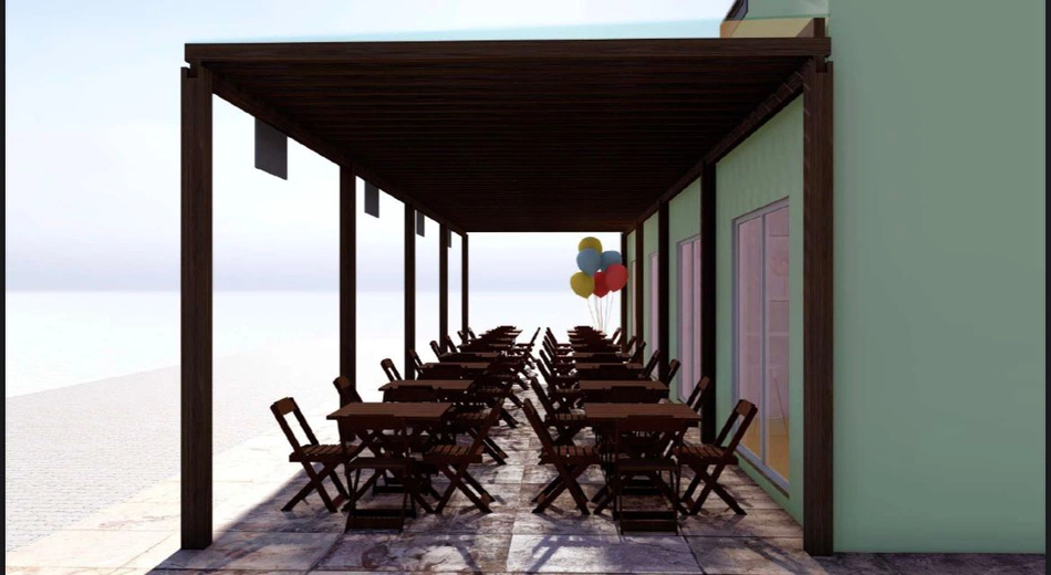 Quiosques do Corredor Cultural.