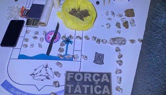 Material apreendido durante operação da PM