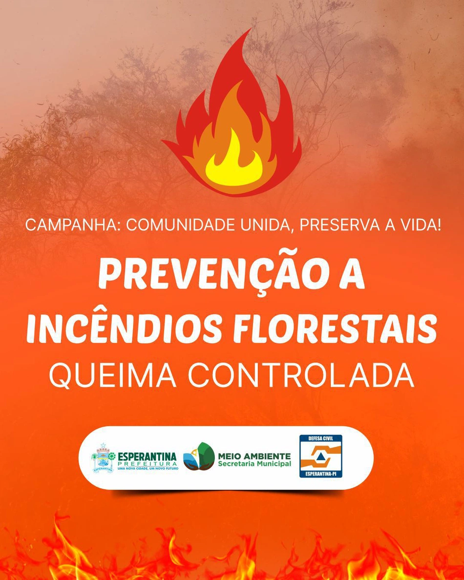 Prevenção a incêndios florestais em Esperantina.
