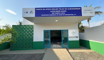 Ponto de Apoio à Saúde na localidade Barro