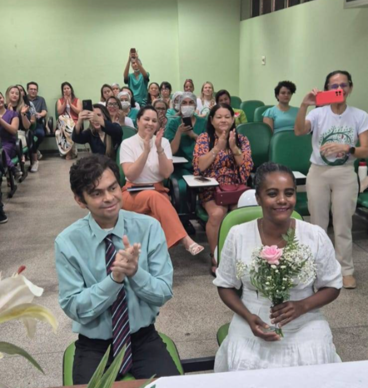 Cerimônia de casamento na HUT.