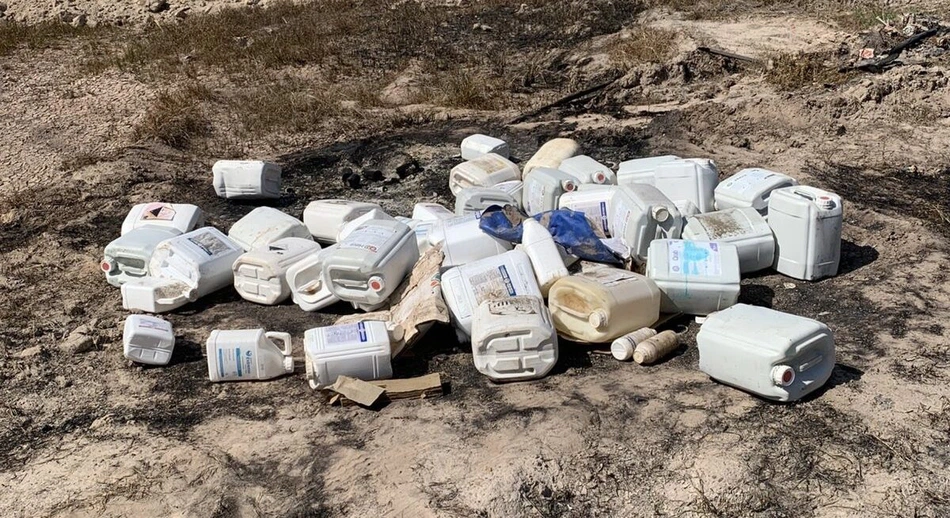 Descarte irregular de embalagens de agrotóxicos