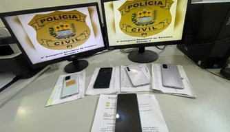 recuperação de celulares em cidades do Piauí e Maranhão.