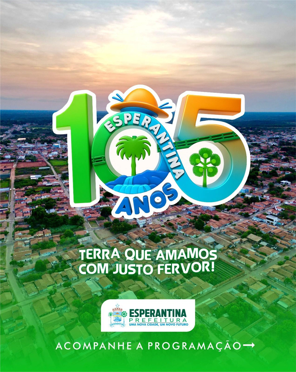 Programação completa dos 105 anos de Esperantina.