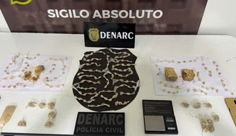 Drogas apreendidas durante operação em Teresina]