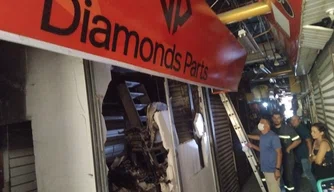 Incêndio shopping da cidade.