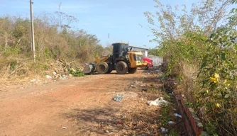 Limpeza na região do Vale do Gavião.