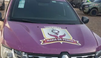 Viatura da Patrulha Maria da Penha.