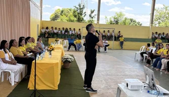 Palestra com o promotor de Justiça Cleyton Soares