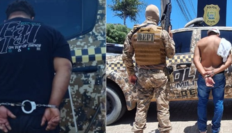 Prisão dos suspeitos.