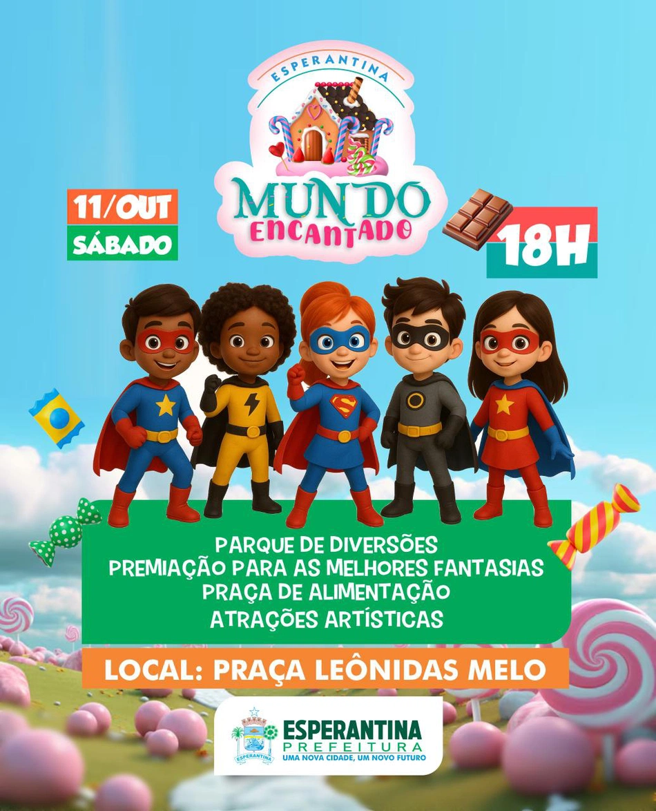 Tradicional festa das crianças em Esperantina