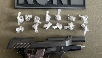 PM apreende arma e drogas durante operação em José de Freitas.