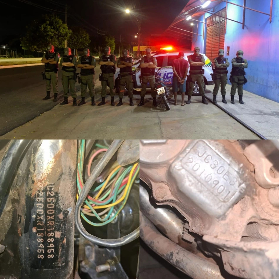 Polícia recupera motos roubadas e prende dois homens em Teresina