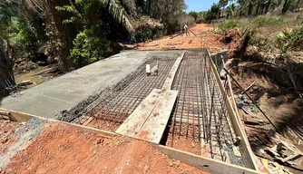 Ponte de concreto na localidade Olho d’Água das Palmeiras.
