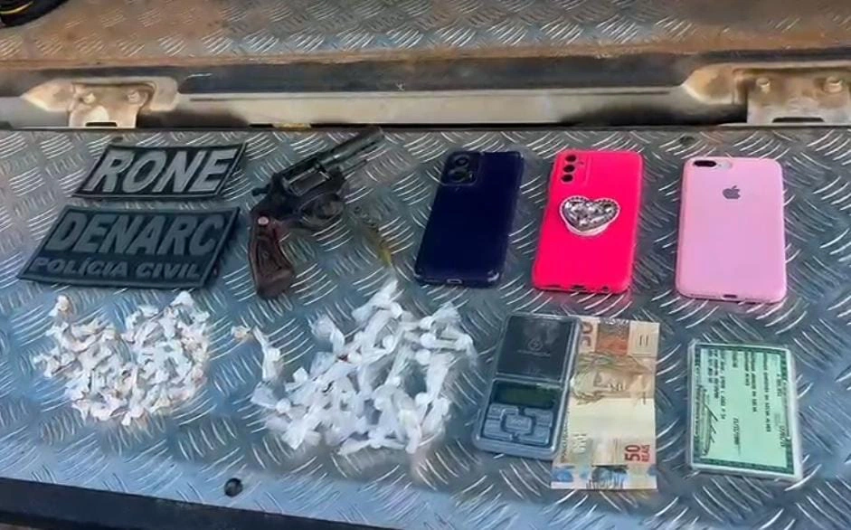 Materiais apreendidos