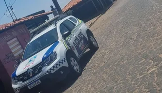 Viatura da Polícia Militar.