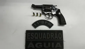 Porte ilegal de arma de fogo.