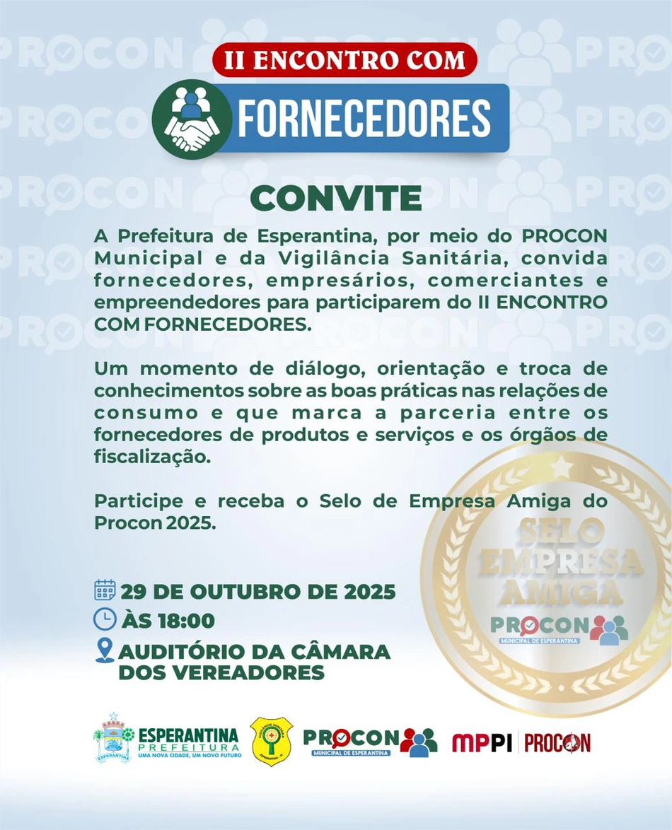 II Encontro com Fornecedores em Esperantina