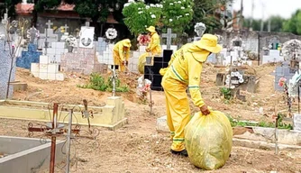 SDU Sudeste inicia limpeza do cemitério do Renascença