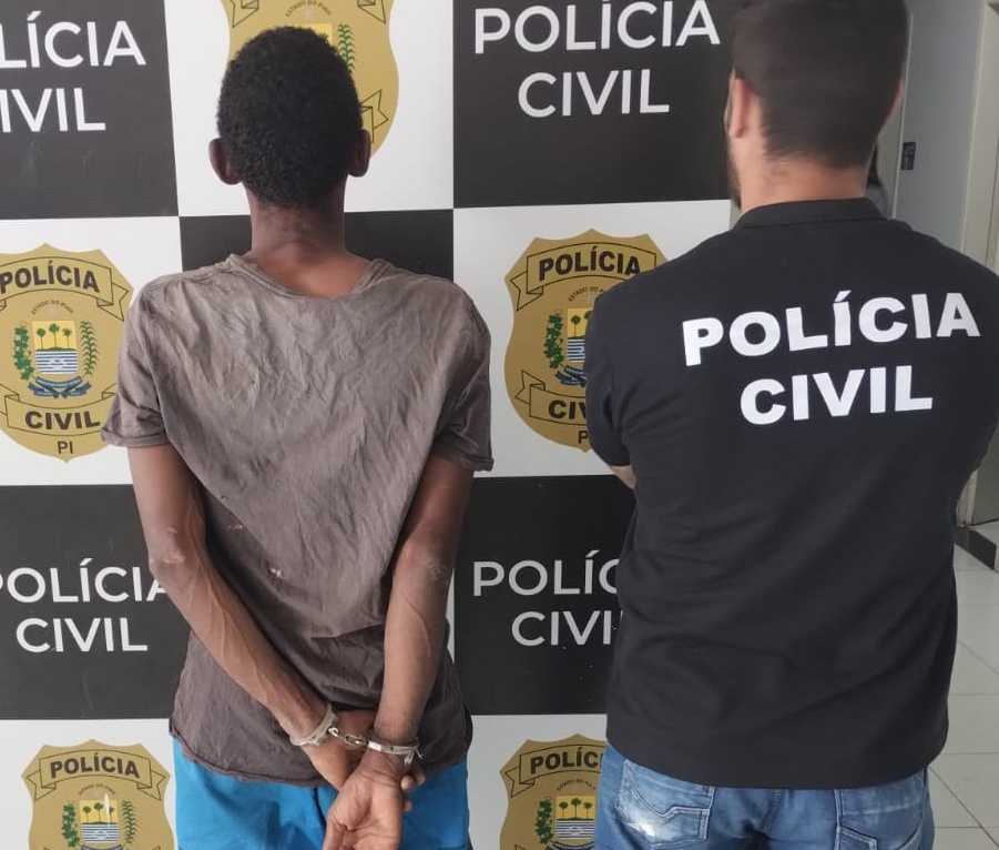 Prisão do suspeito de ter cometido uma série de furtos na cidade.