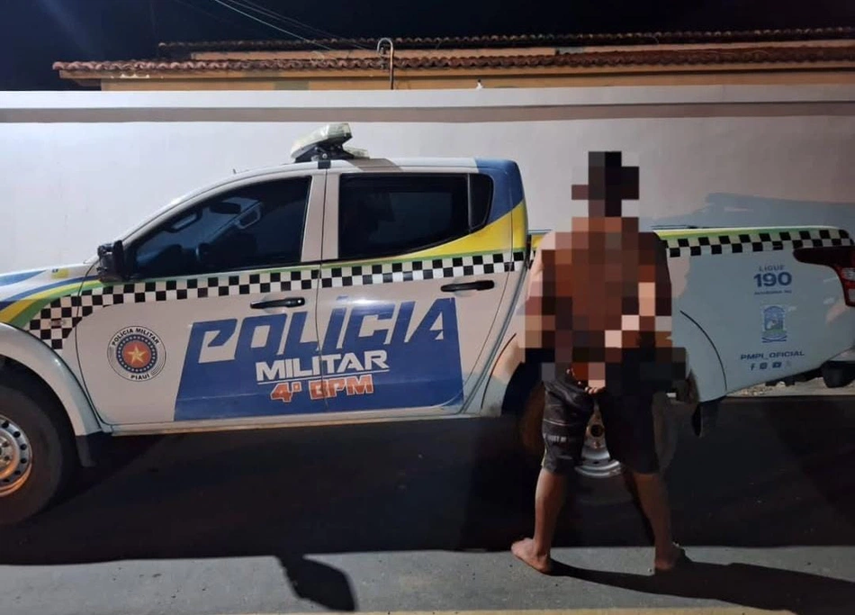 Homem preso em flagrante