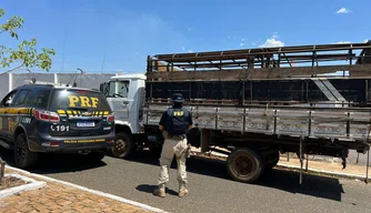 Caminhão com marcas de adulteração é apreendido em Oeiras