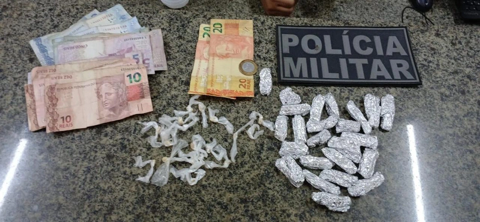 Materiais apreendidos