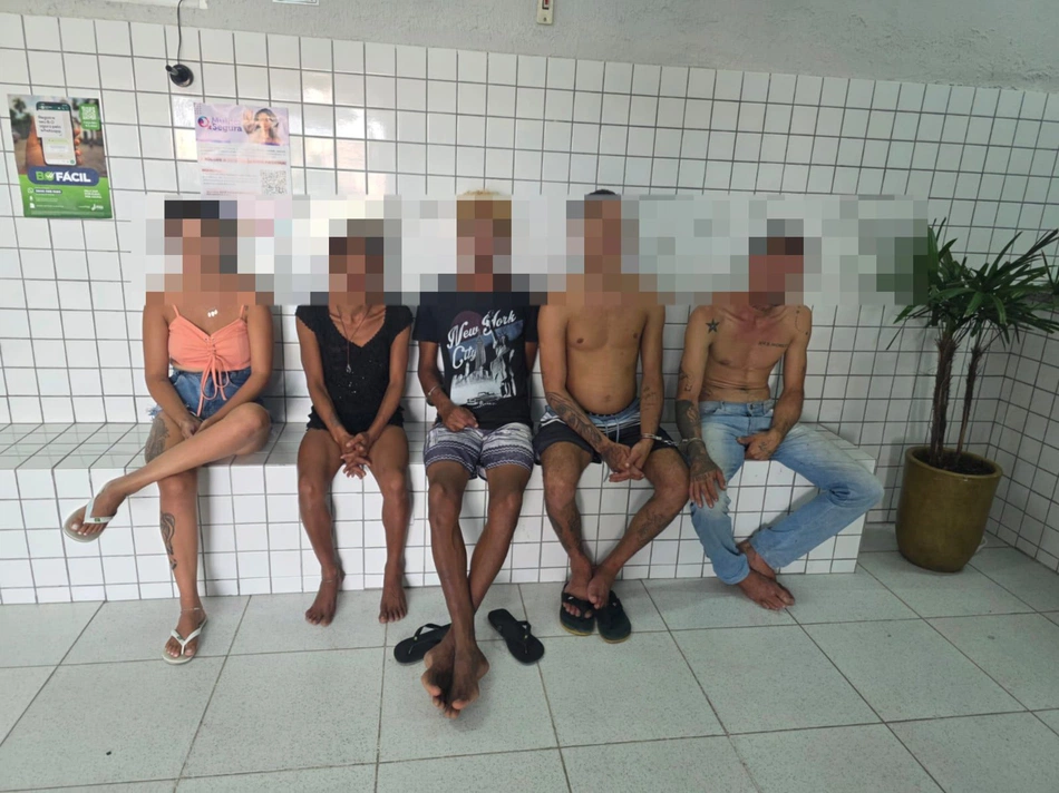 Suspeitos presos em Parnaíba