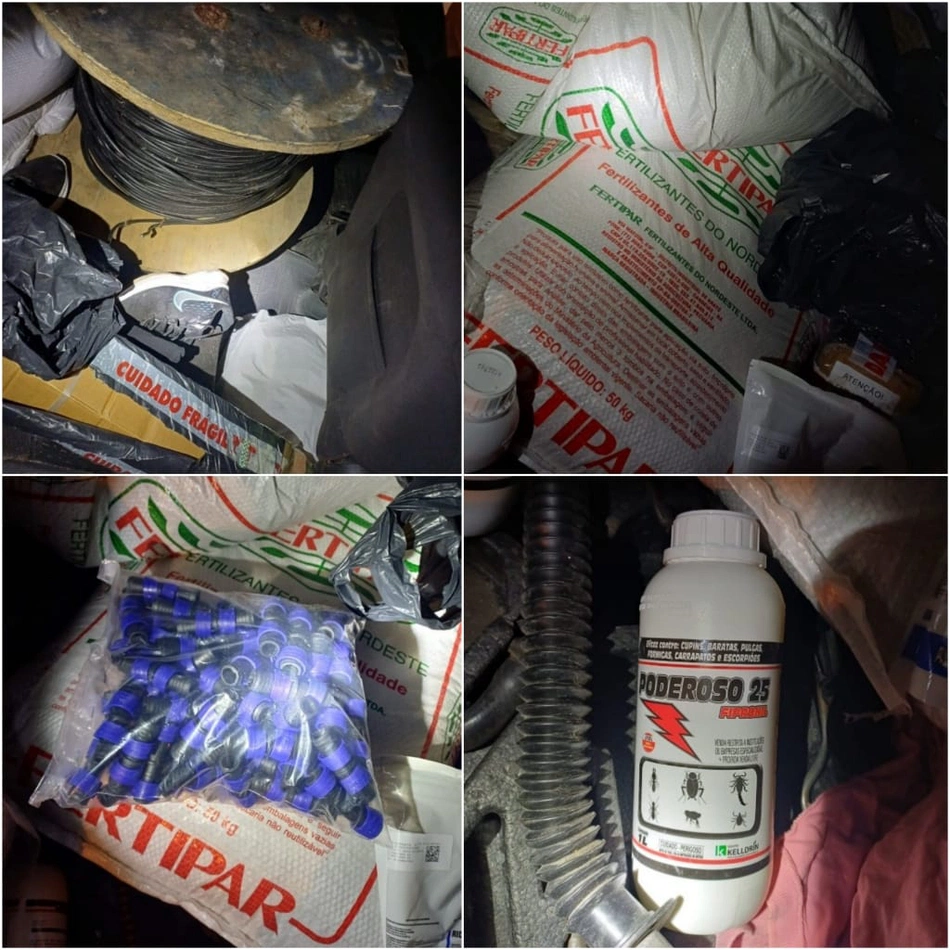 Material apreendido pela PRF