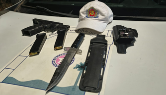 Material apreendido com motociclista durante blitz em Teresina