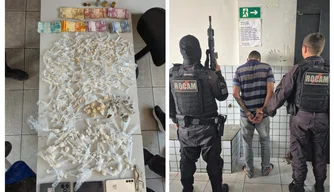 Suspeitos são presos com mais de 460 porções de droga em Teresina
