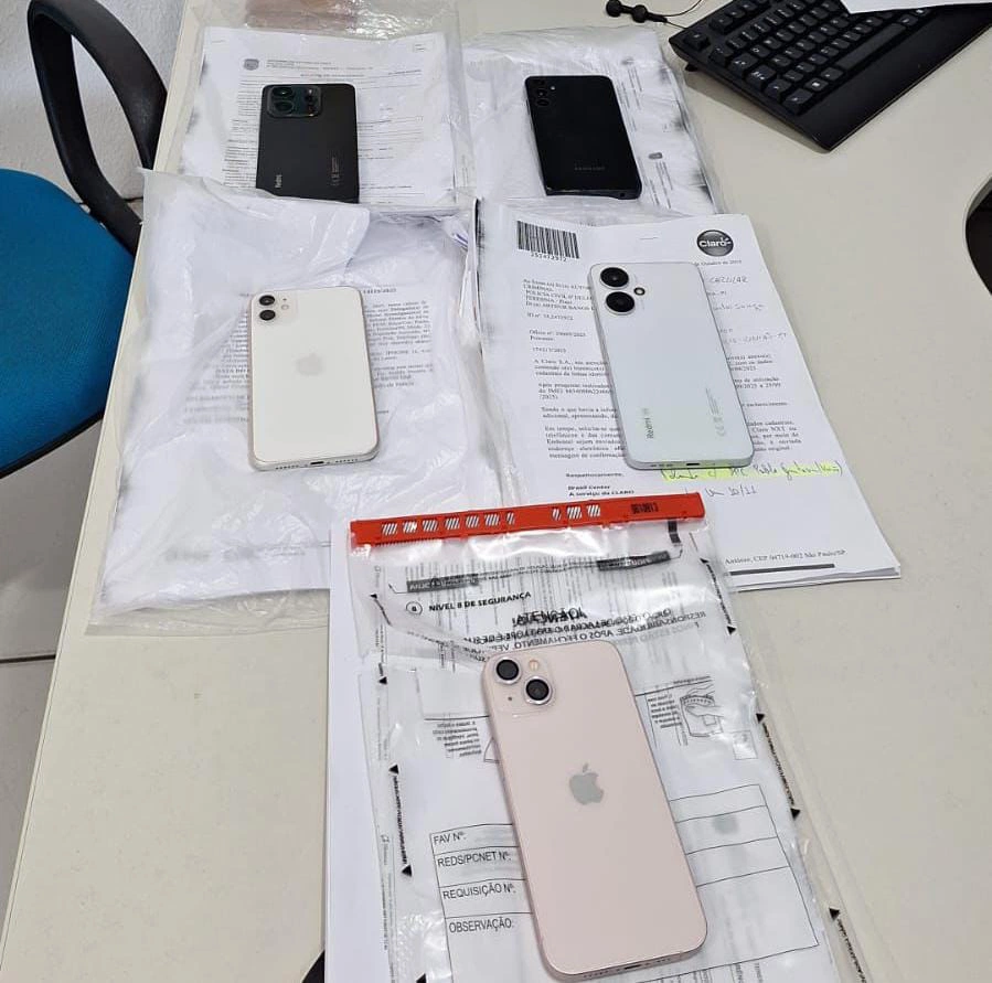 Celulares recuperados