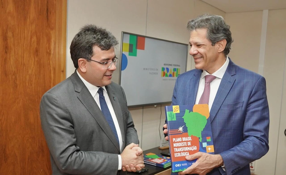 Governador Rafael Fonteles e ministro da Fazenda Fernando Haddad