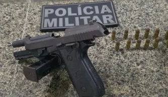 Arma apreendida durante fiscalização em Parnaíba