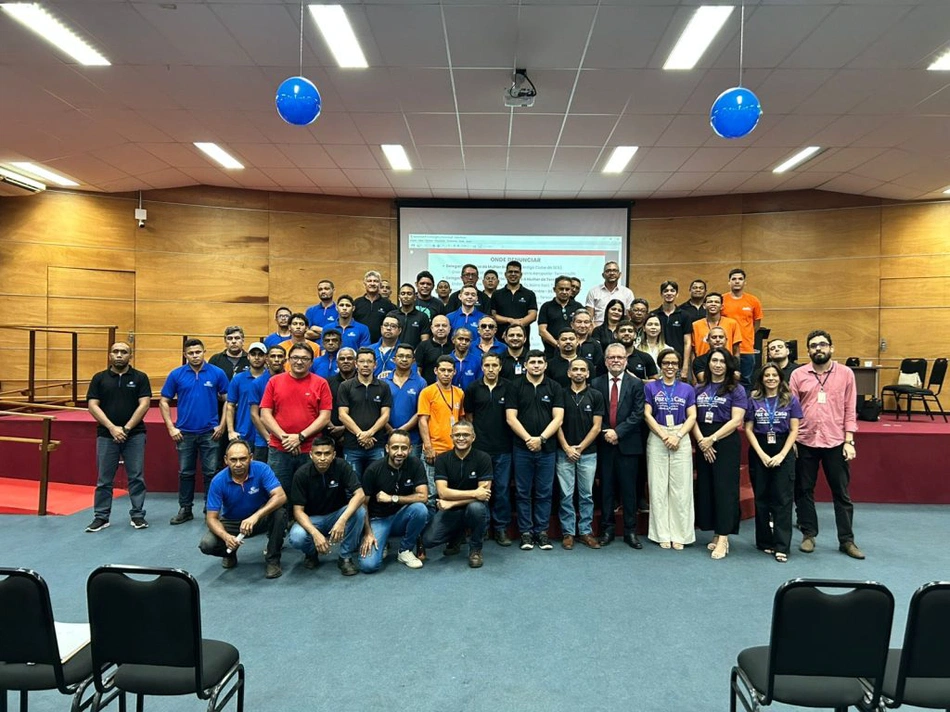 Homens participam de ação de enfrentamento à violência contra mulher