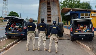 PRF apreende 350 kg de drogas durante fiscalização em Picos