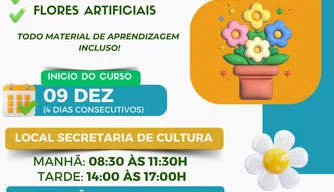 Curso gratuito de artesanato em Esperantina