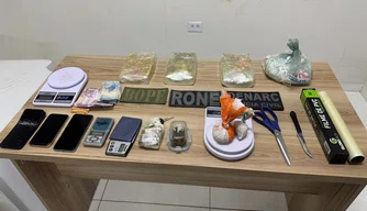 Materiais apreendidos