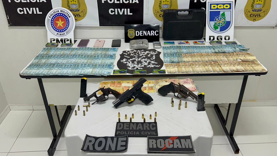 Material apreendido na Operação Narke 5