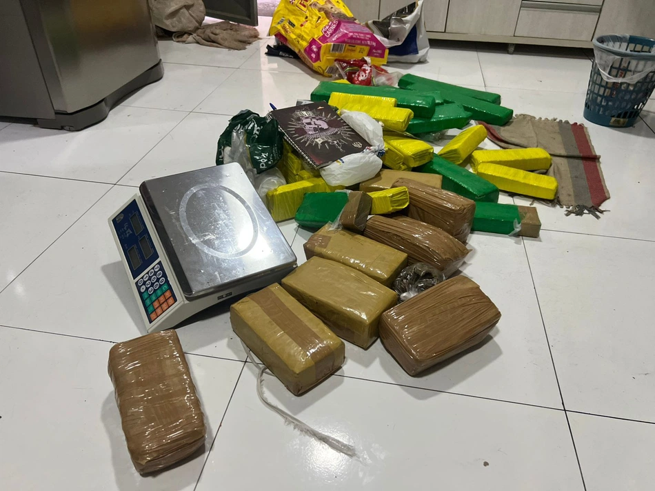Material apreendido na Operação Narke 5