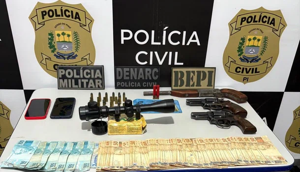 Materiais apreendidos