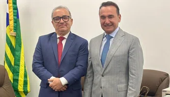 Encontro institucional com o presidente do TJPI e o corregedor-geral da Justiça