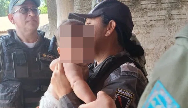 Polícia Militar do Piauí salva bebê engasgado na zona Sul de Teresina