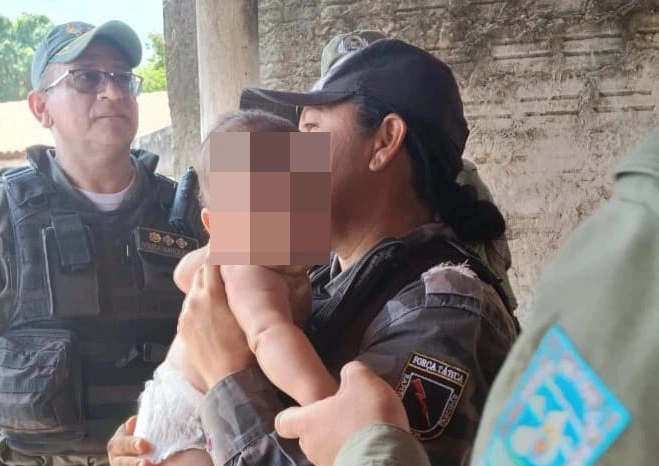 Polícia Militar do Piauí salva bebê engasgado na zona Sul de Teresina